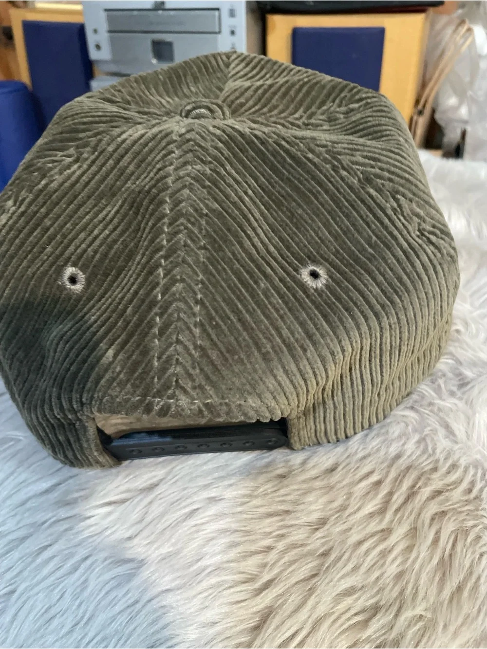Shane McConkey Foundation Olive Green Corduroy Hat Rare Ski BASE Jump Cap Vtg